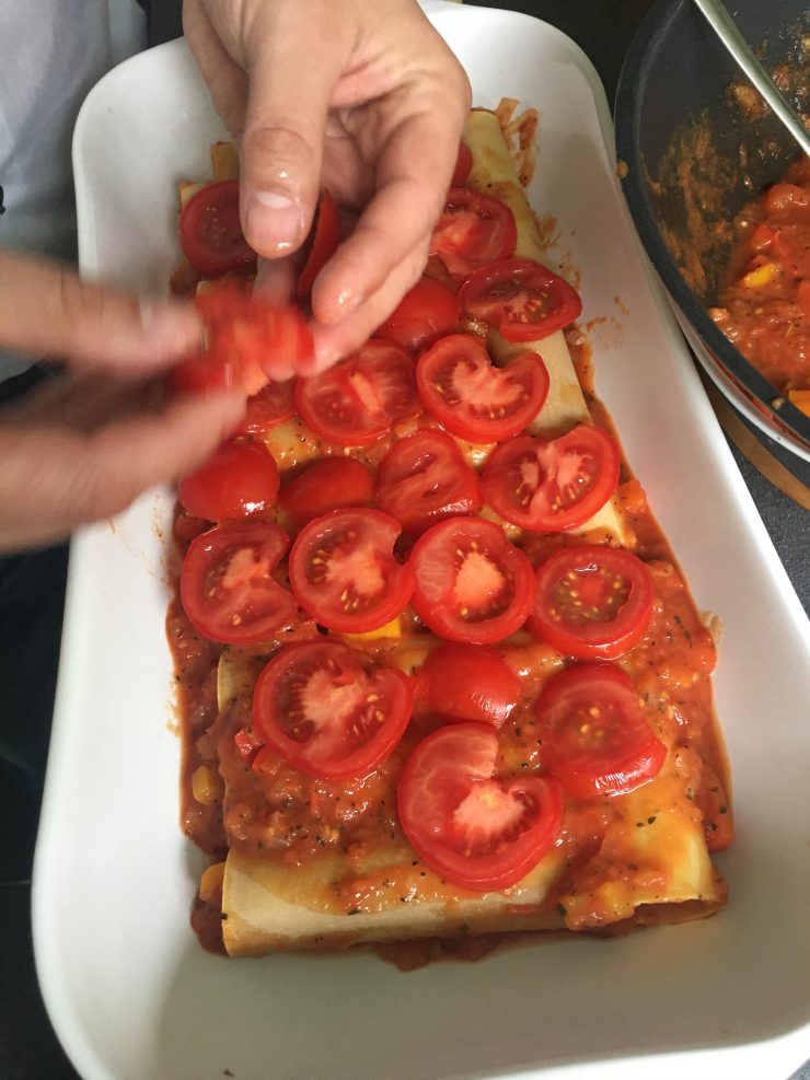 Cannelloni met paprika en tomaat van eigen bodem - Thuisleven.com