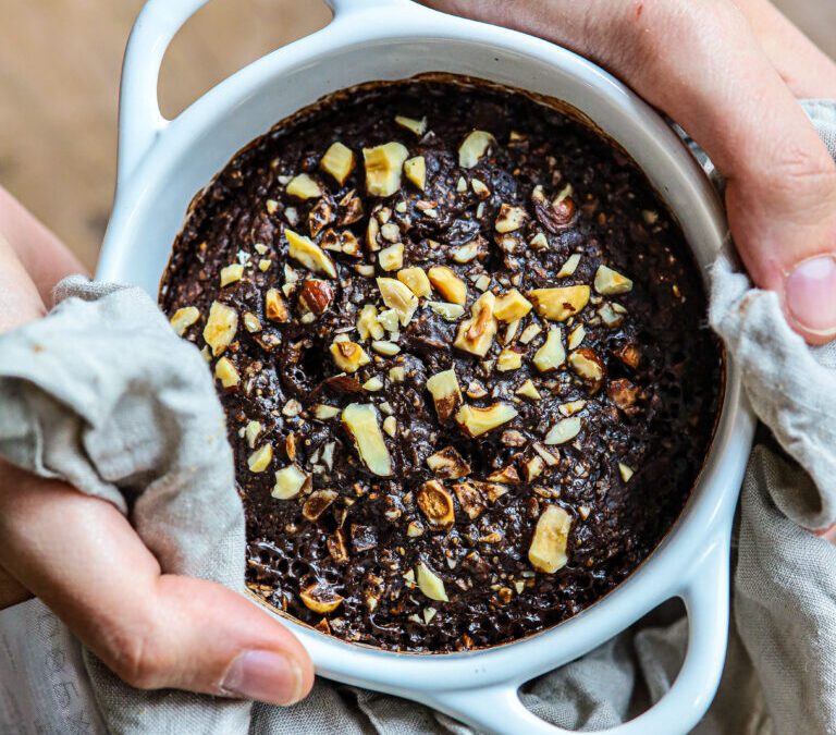 Brownie havermout taartje – Een verantwoord zoet ontbijt of snack